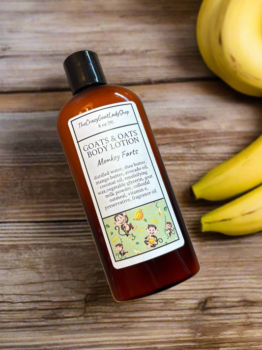 Goats & Oats Body Lotion, Monkey Farts