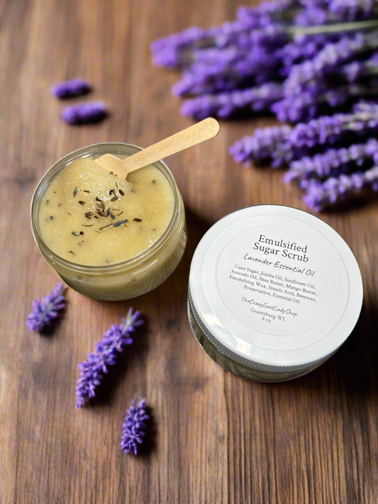 Emulsified Sugar Scrub, Lavender Essential Oil