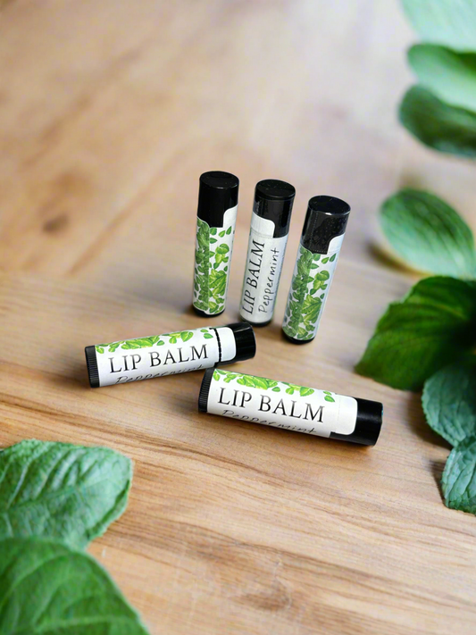 All natural lip balm peppermint