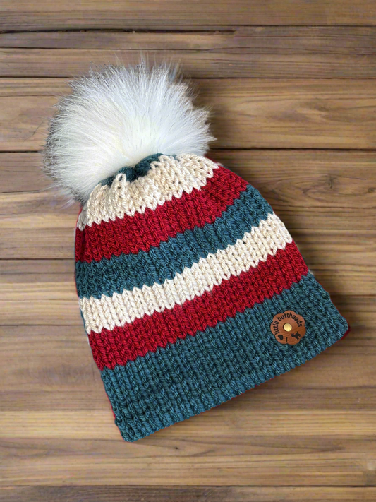 Bonfire Beanie, S Infant (red/blue)