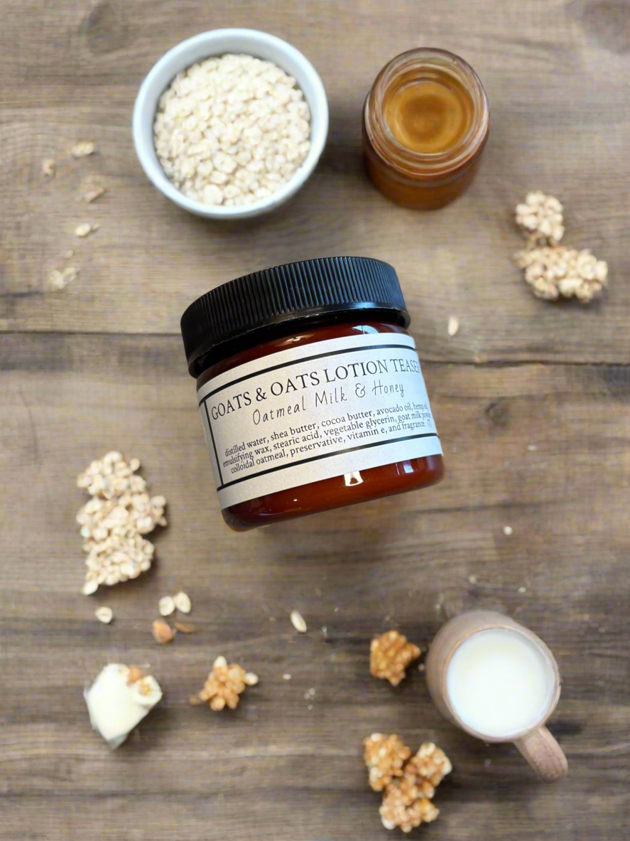 Goats & Oats Lotion Teaser, Oatmeal Milk & Honey