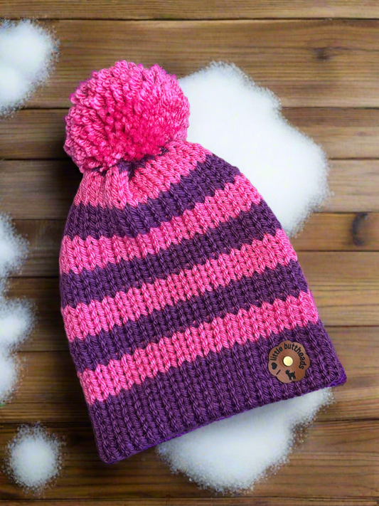 Handmade infant beanie winter hat