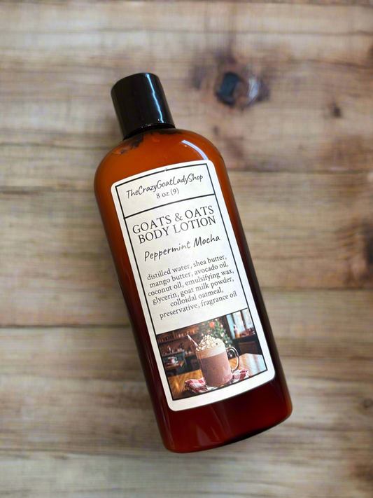 Handmade goat milk soap peppermint mocha