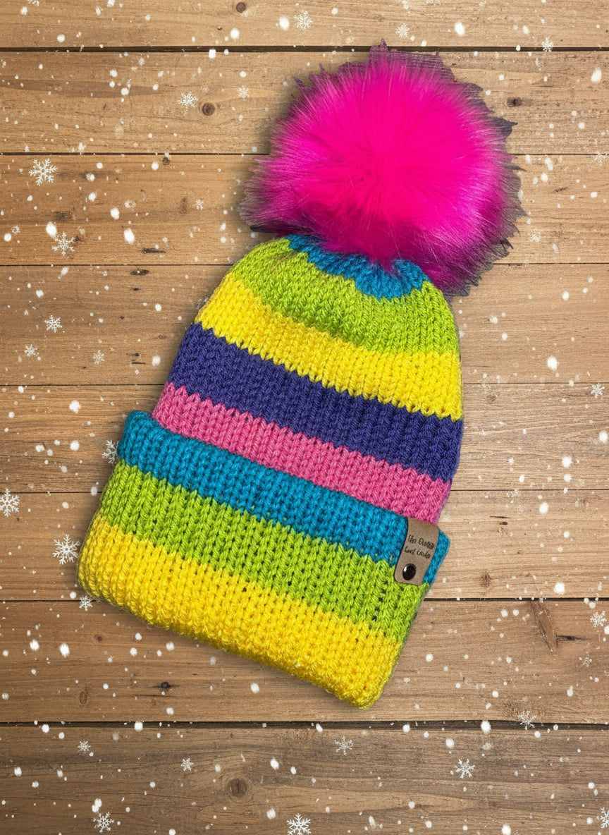 Brimmed Beanie, Large (Neon)