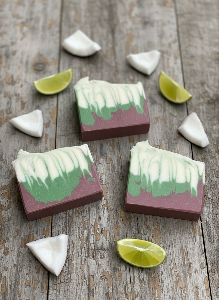 Handmade Soap, Coconut Lime Verbena