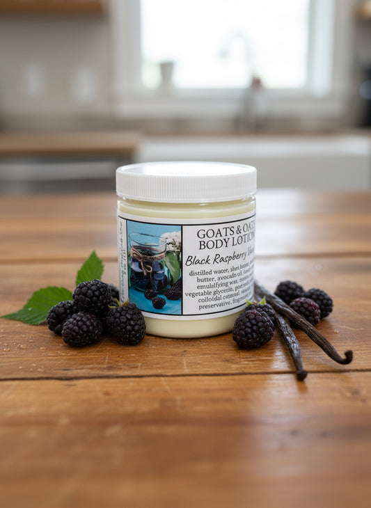 Goats & Oats Body Lotion, Black Raspberry Vanilla
