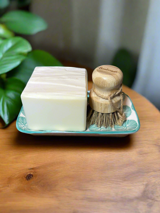 Solid dish soap block