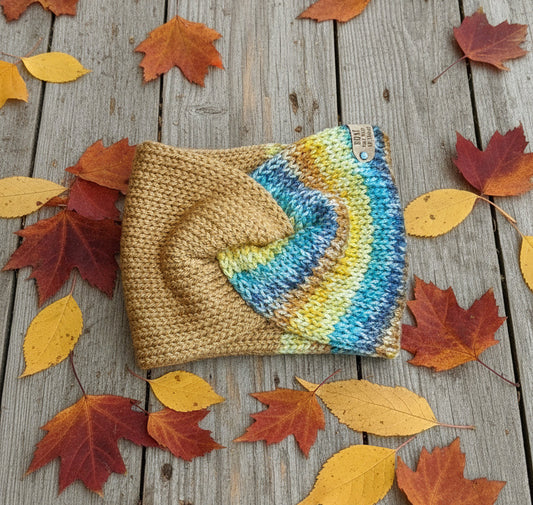 Twisted Head Wrap (Tan)