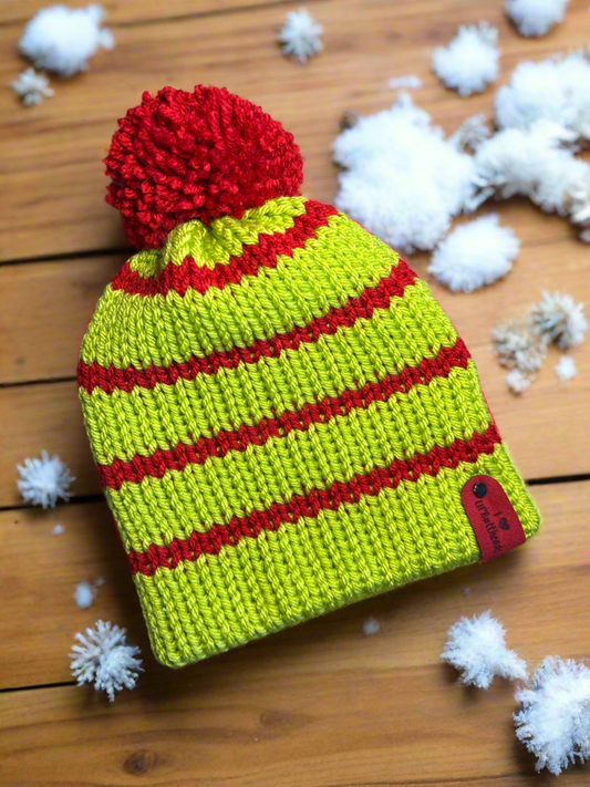 Bonfire Beanie, XS Infant (Grinch)