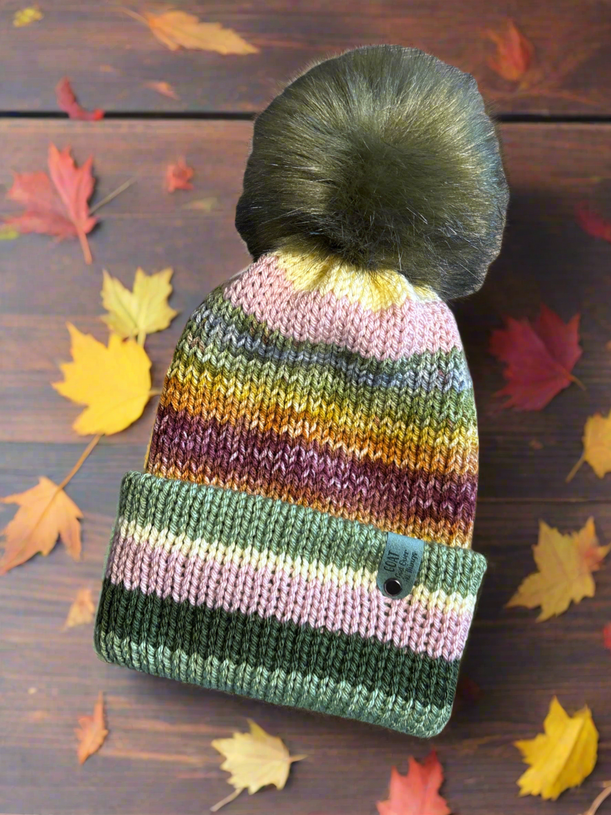 Nana’s Attic Collection, Brimmed Bonfire Beanie, Large
