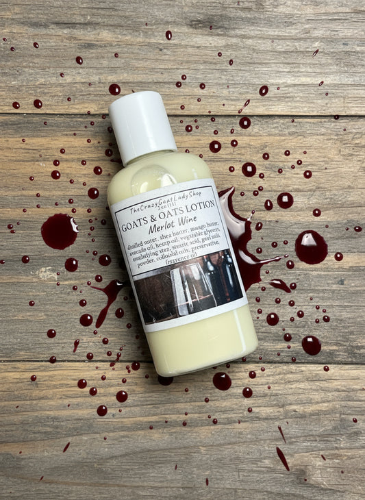 Goats & Oats Lotion Teaser, Merlot Wine