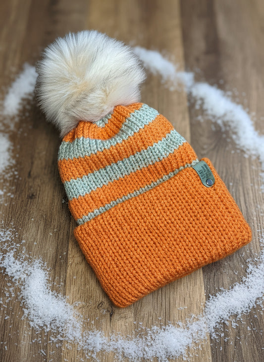 Brimmed Beanie, Large (Orange)