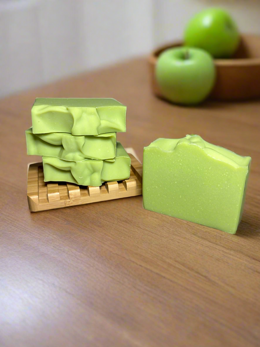 Handmade Tallow Soap Green Apple