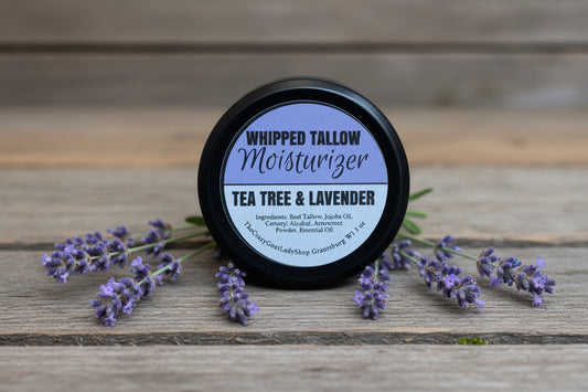 whipped tallow Moisturizer Tea Tree & Lavender