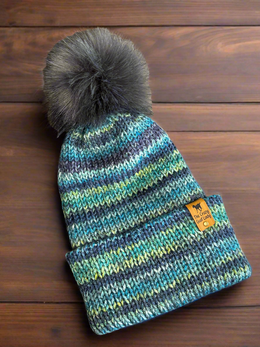 Beanie, Large (blue stripe)