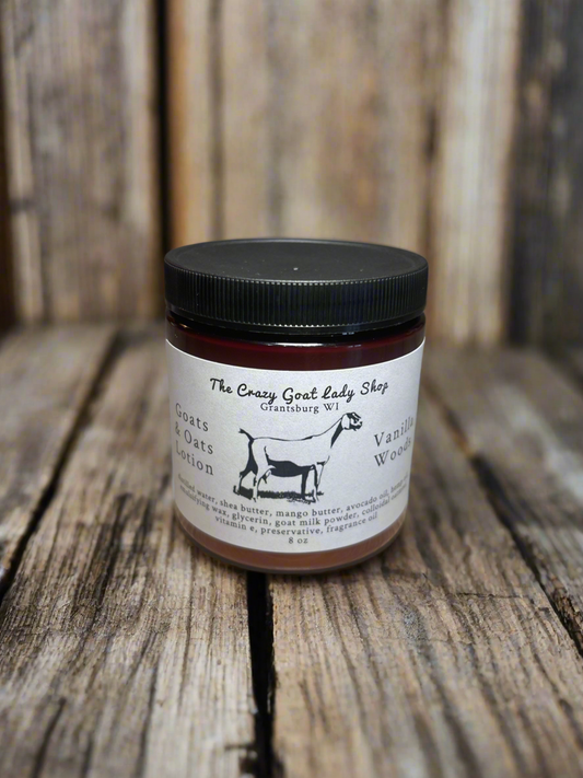 Goats & Oats Lotion, Vanilla Woods