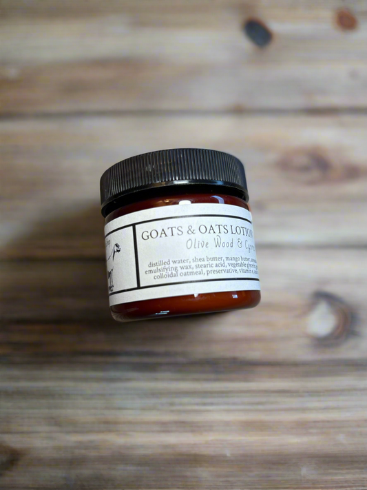 Goats & Oats Lotion Teaser Olive Wood & Cypress