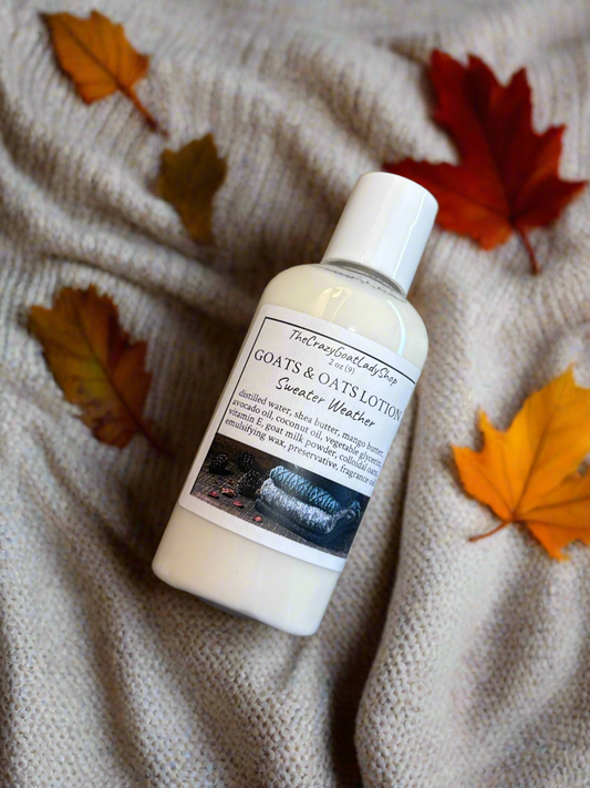 Goats & Oats Body Lotion Teaser, Sweater Weather