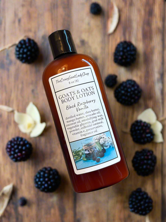Goats & Oats Body Lotion, Black Raspberry Vanilla