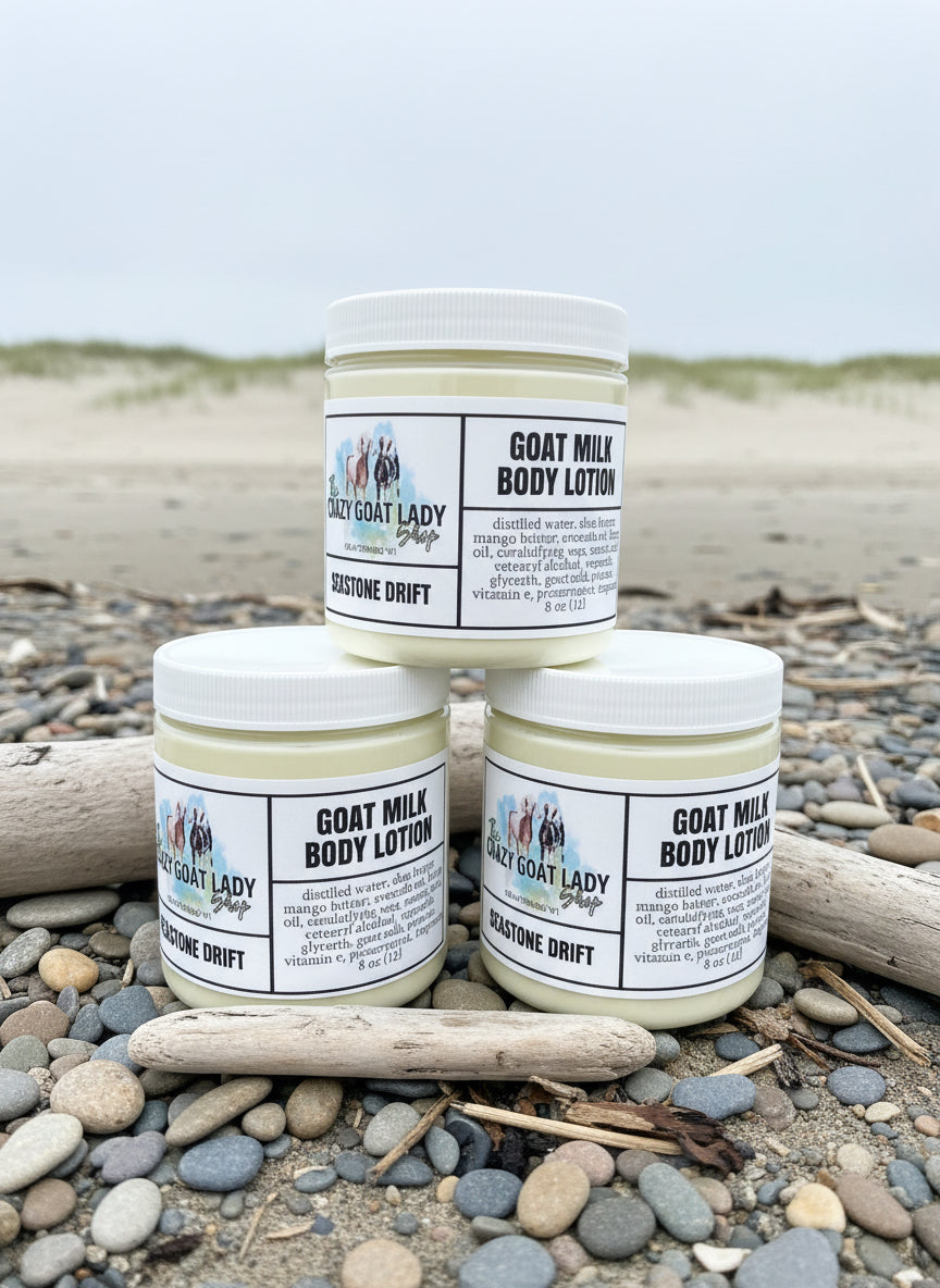 Goat Milk Body Lotion, Seastone Drift