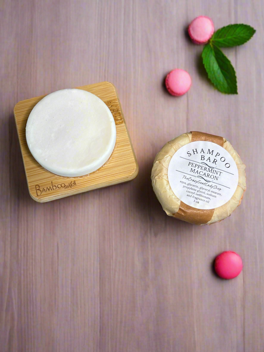 Shampoo Bar, Peppermint Macaron