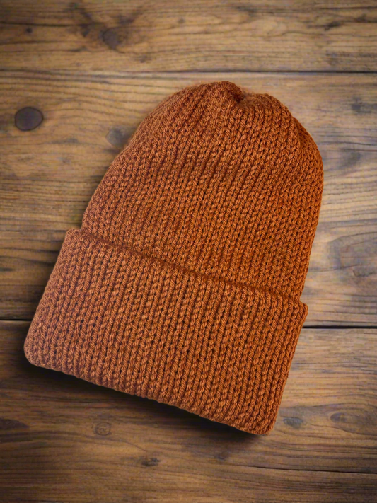 Beanie, Adult Mens (orange)