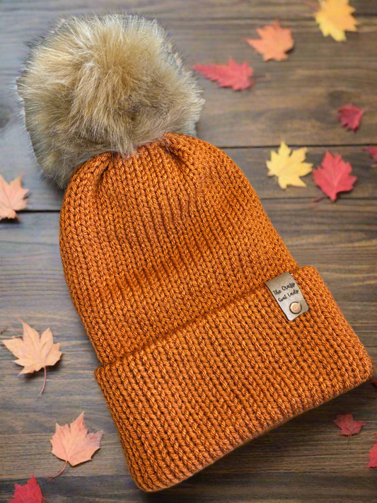 Brimmed Beanie, Large (orange)