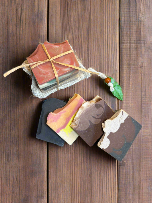 Soap Ends Bundle w/sisal pouch