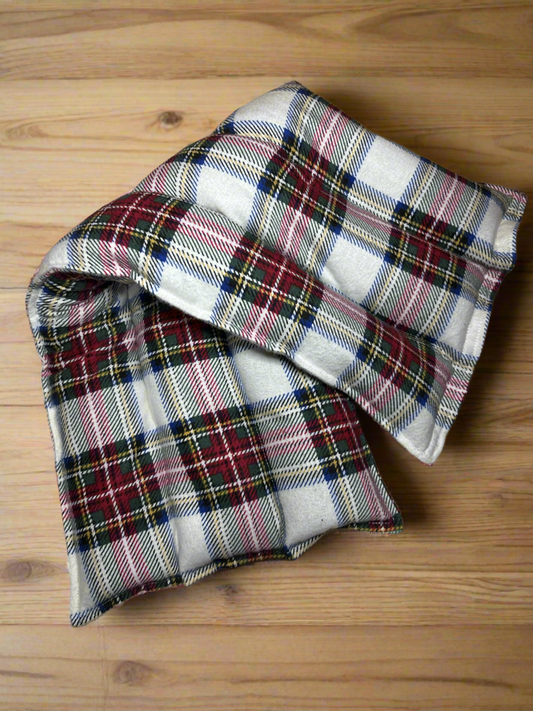 Therapeutic Back Wrap, Red/White Plaid