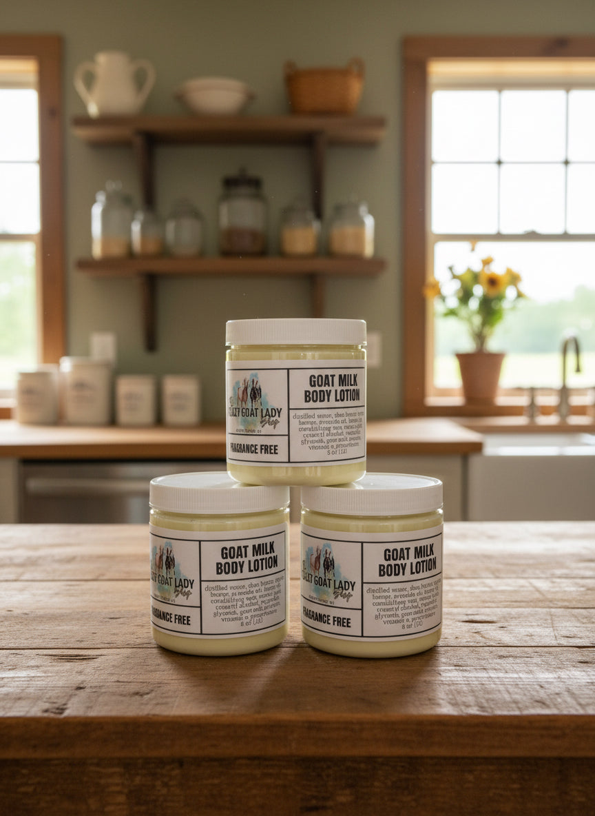 Goat Milk Body Lotion, Fragrance Free