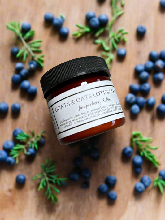 Goats & Oats Body Lotion Teaser, Juniperberry & Pine