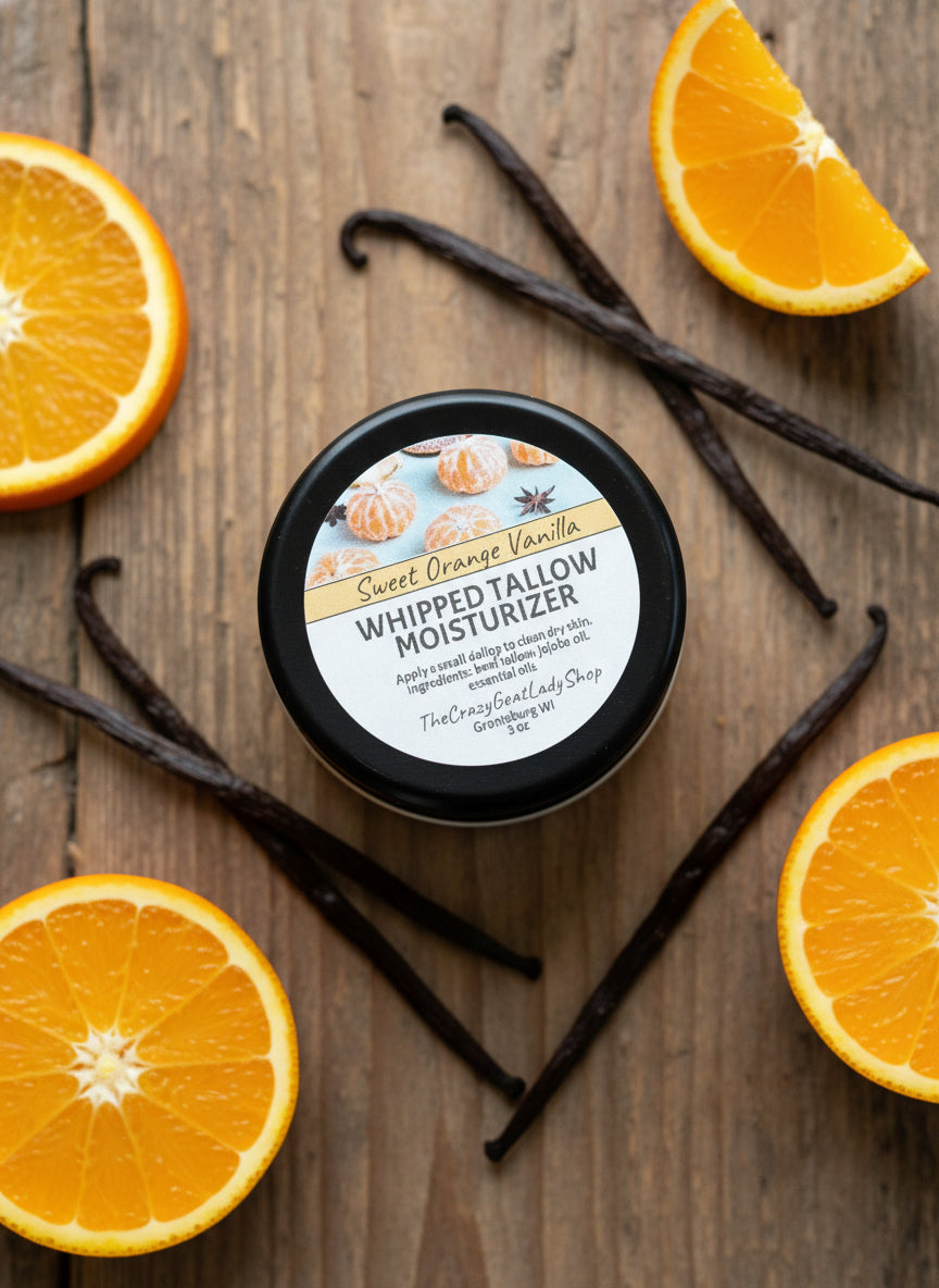 whipped tallow handmade moisturizer