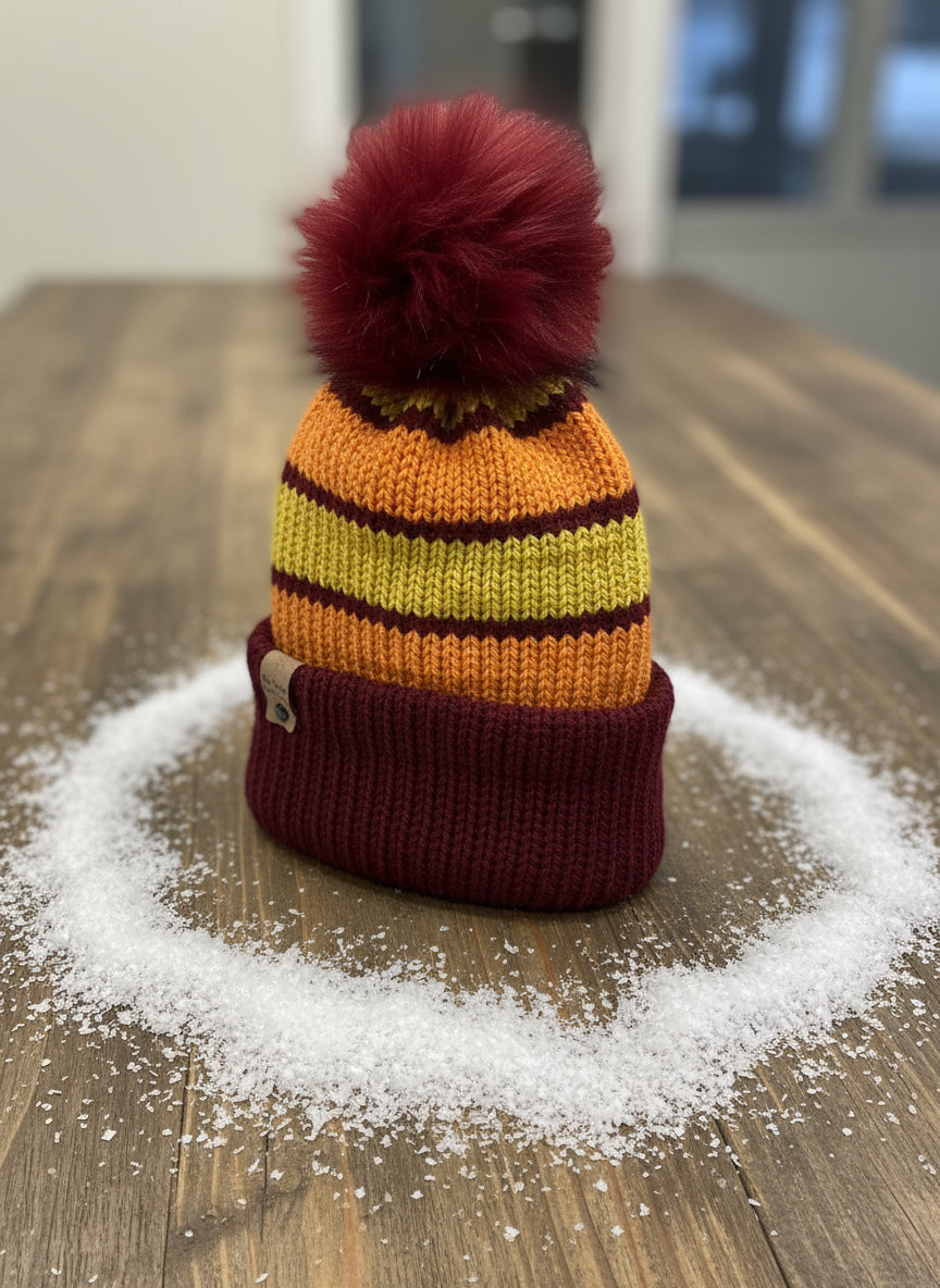 Brimmed Beanie, Large (Wine)
