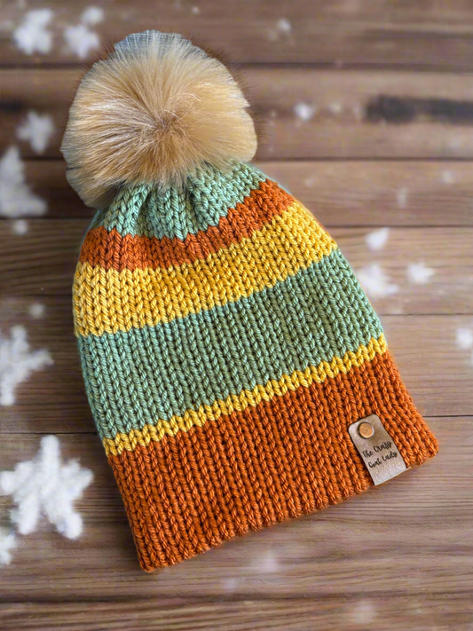 Bonfire Beanie, Medium (orange)