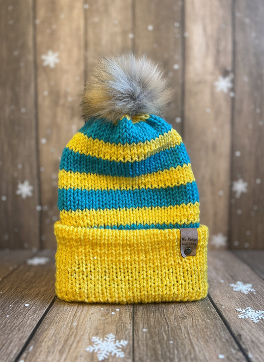 Brimmed Beanie, Medium (Yellow)